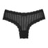 V-shaped Brazilian knickers mesh, Black