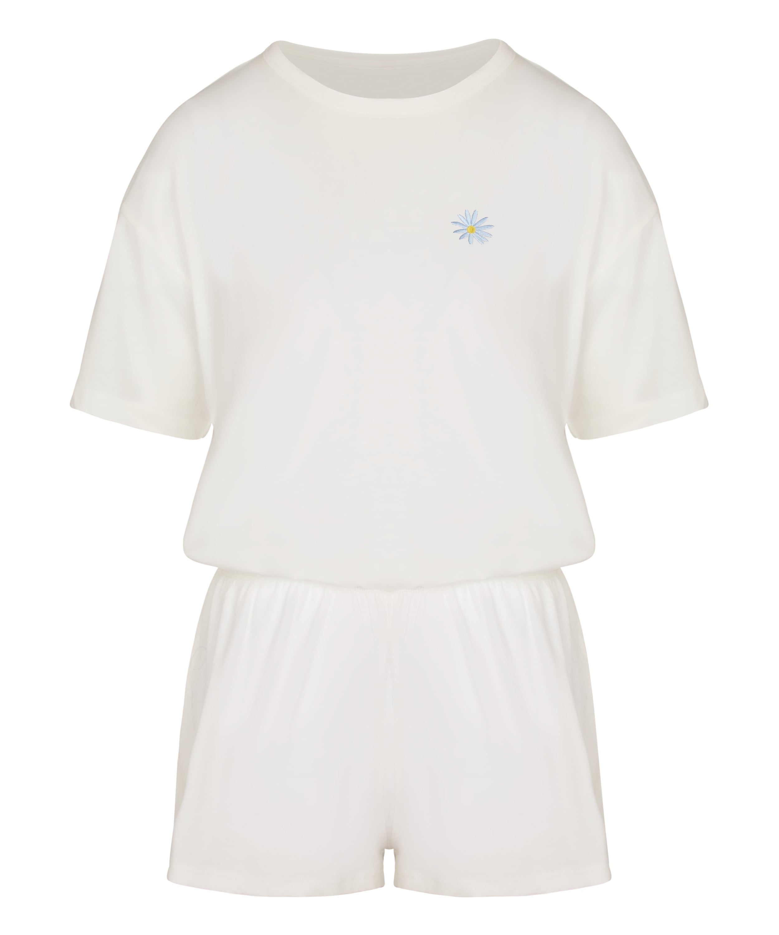 Pyjamaset Cotton, White, main