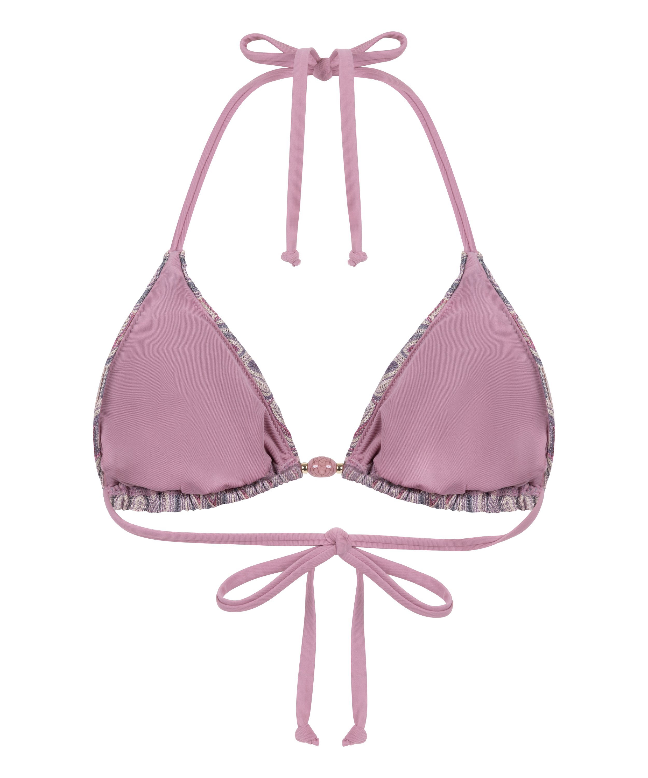 Cali Triangle Bikini Top, Pink, main