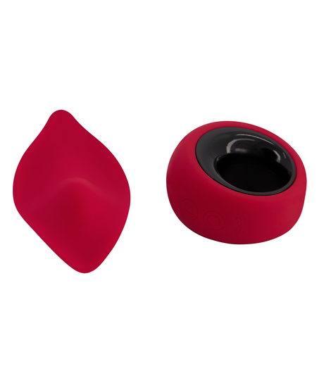 Remote Control Vibrating Lace Tanga Thong, Red