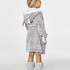 Kids Fleece Bathrobe, Gray