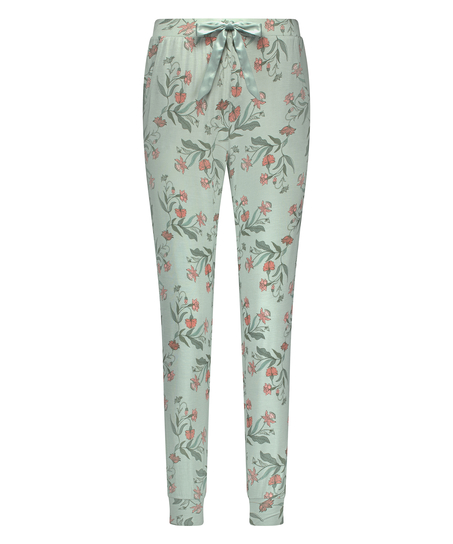 Jersey Pyjama Pants, Green