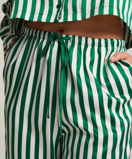 Satin Trousers, Green