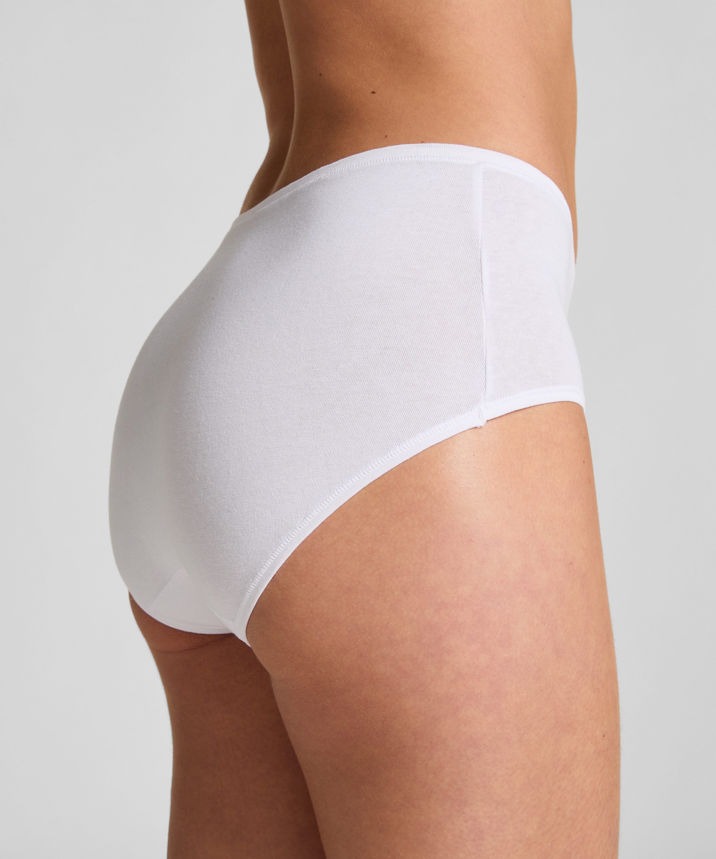 Mid Waisted Knickers Superslip, White, main