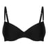Luxe Padded Underwired Bikini Top, Black