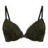 Teddy Padded Push-Up Underwired Bra, Green