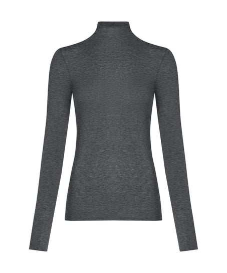 super soft Turtleneck shirt with Cashmere, Gray
