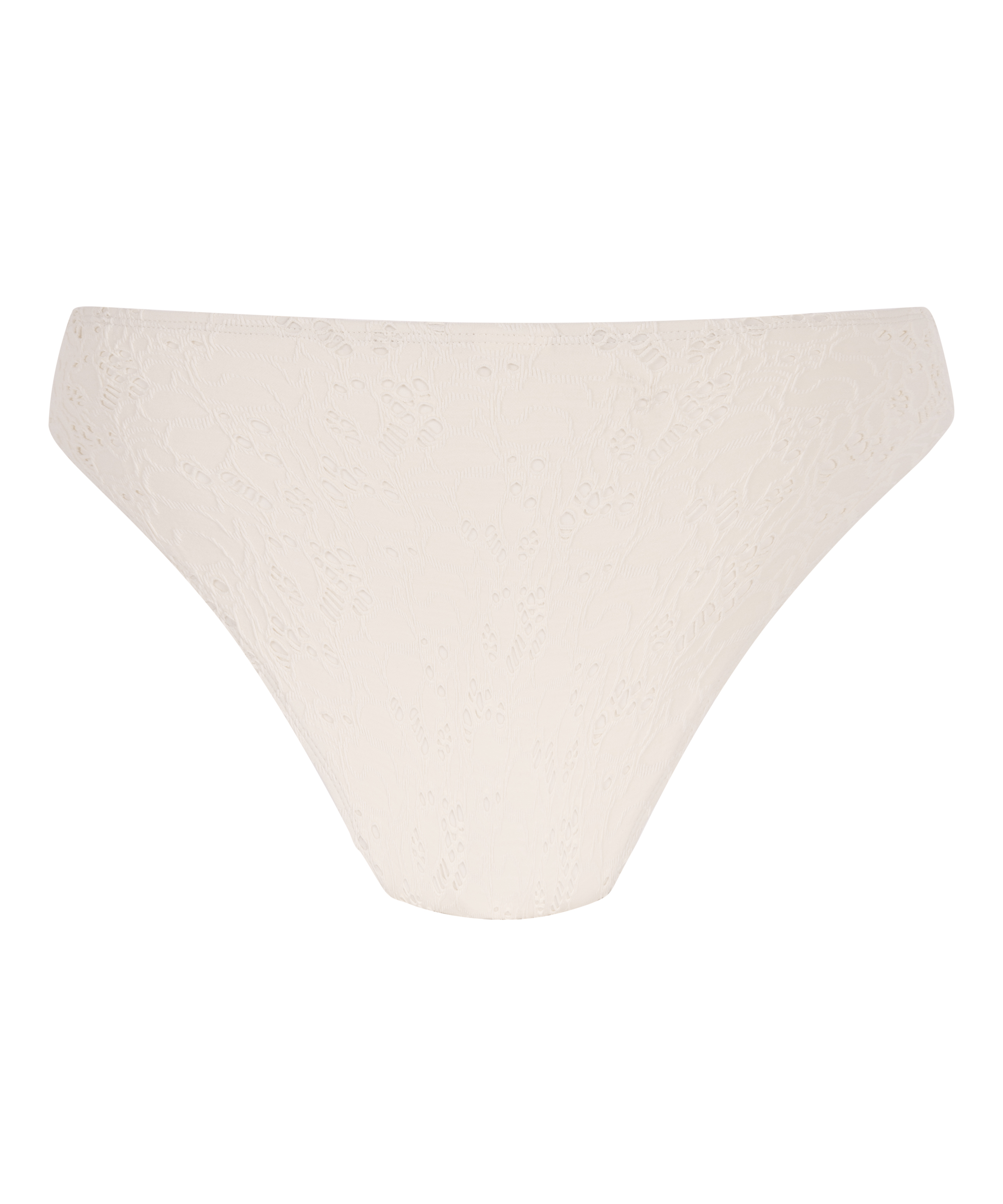 Crochet Bikini Bottoms, White, main