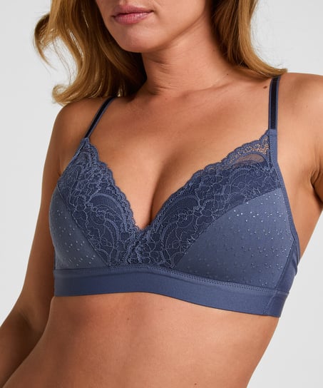 Sophie Padded Non-Underwired Bra, Blue