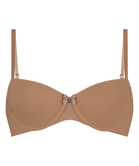 Demi Padded Underwired Bra, Brown