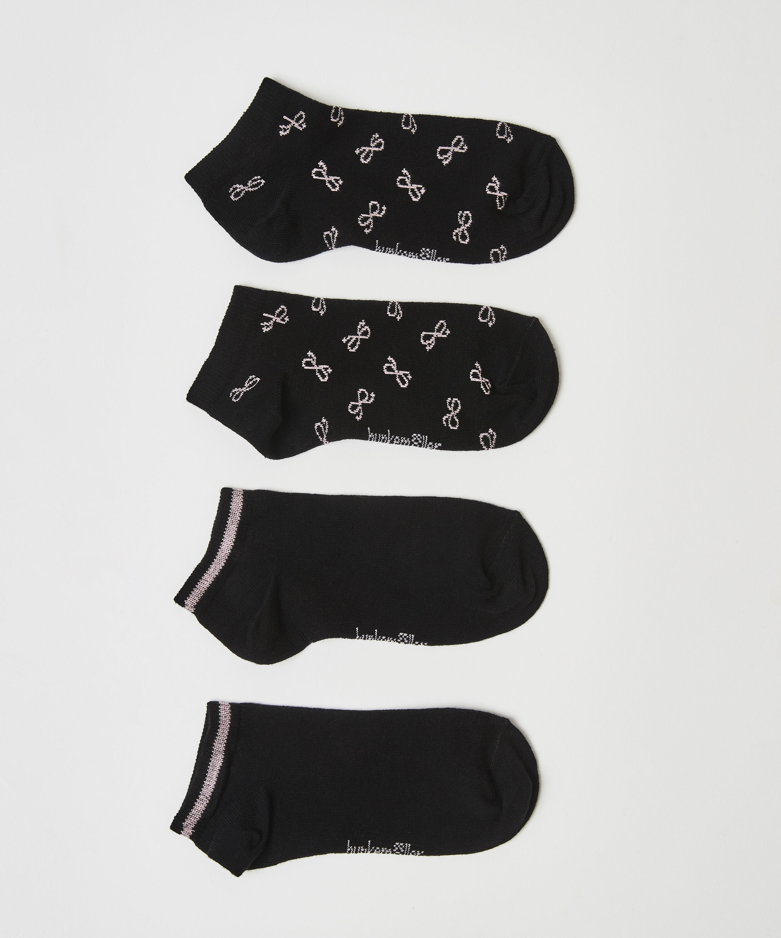 2-Pack Cotton Trainer Liners, Black