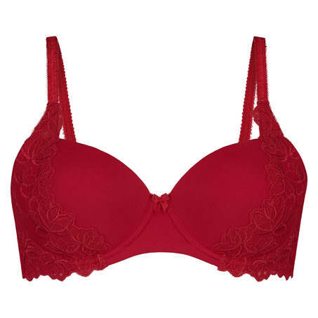 Diva padded underwired bra, Red