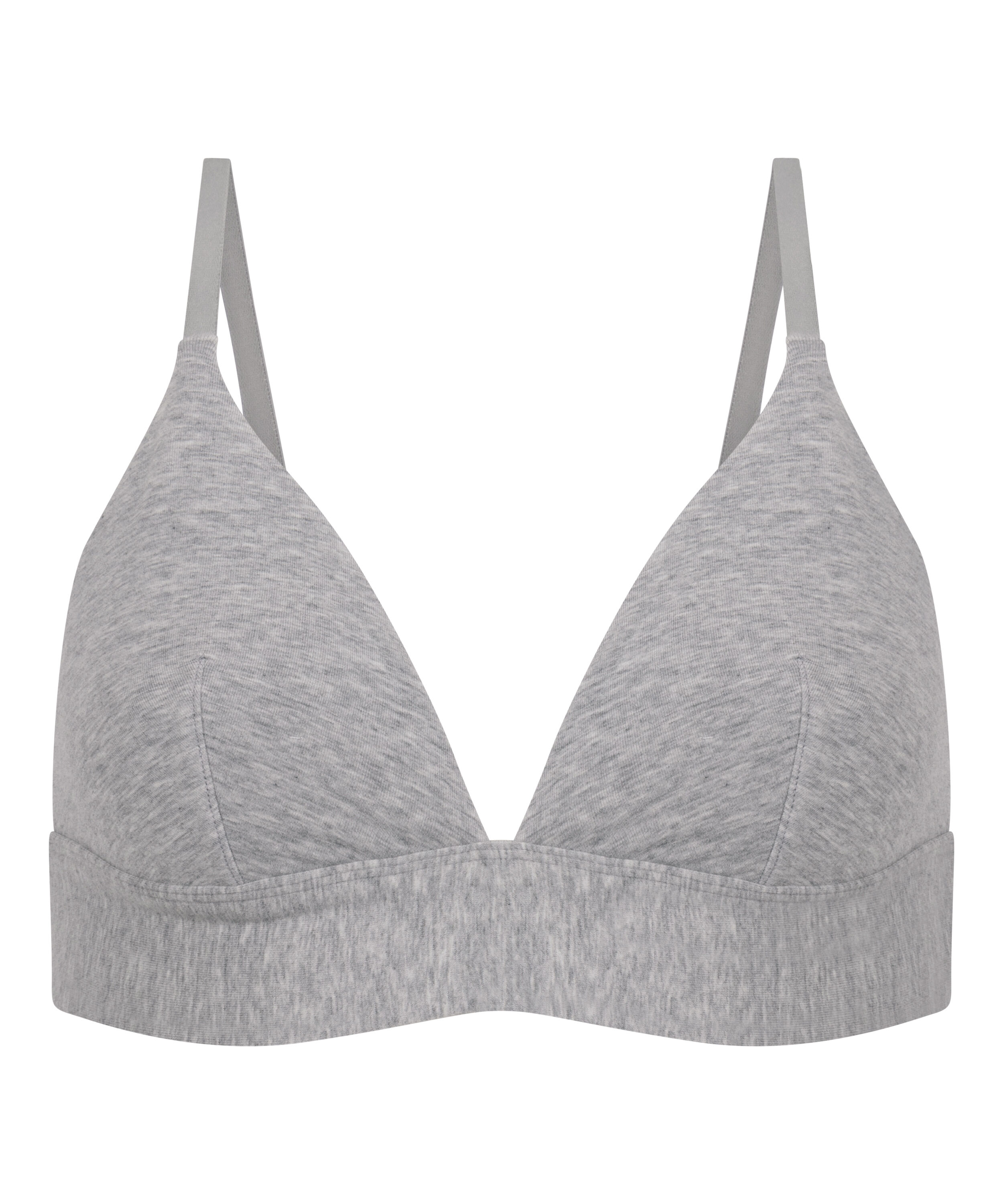 Cotton Bralette, Gray