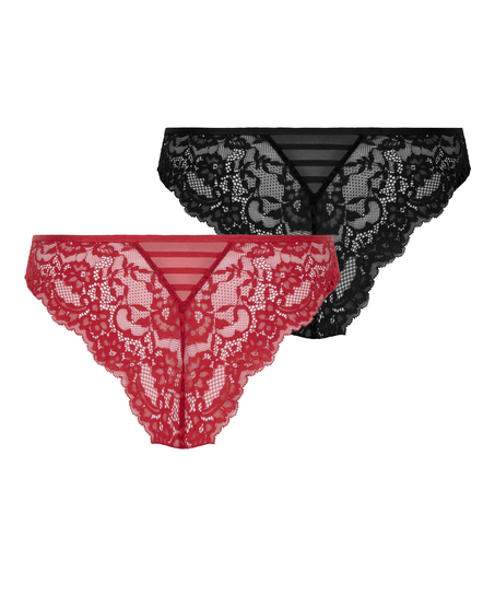 3-Pack Belle Brazilian, Red
