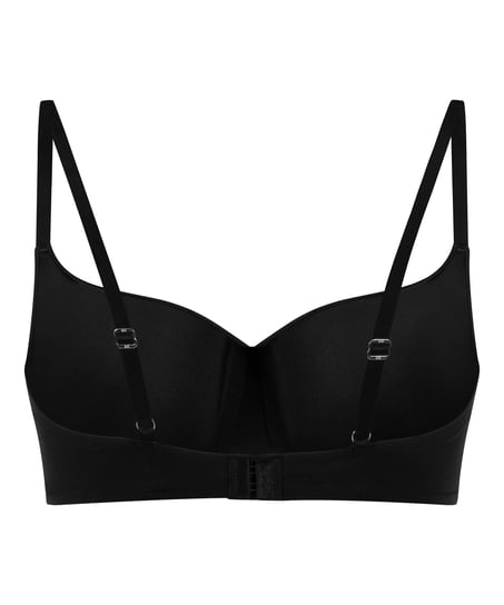 Smooth Padded Underwired Bra, Black