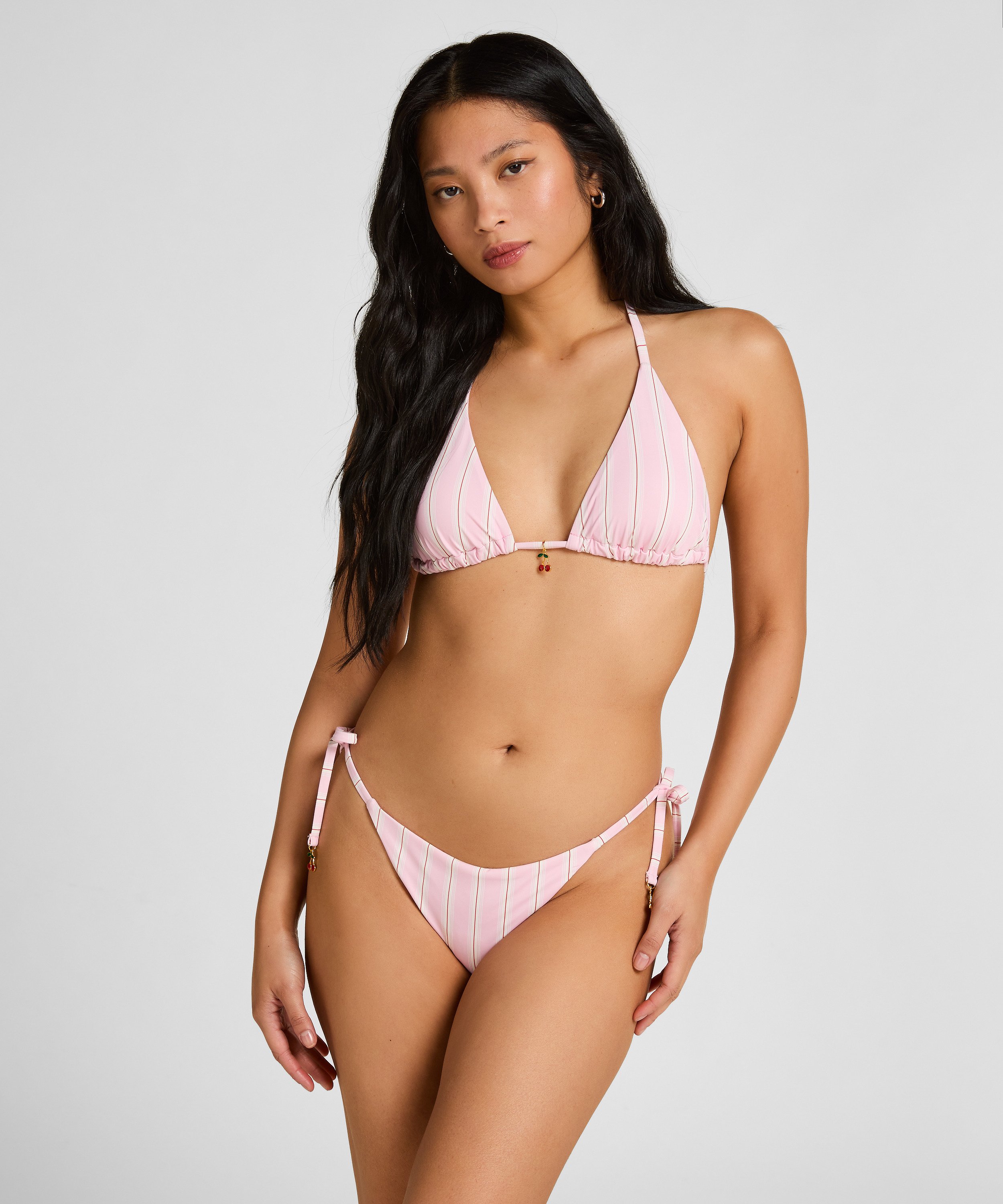 Highleg Bikini Bottom Cofru, Pink, main