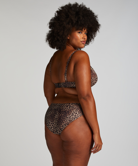 Cannes Push-Up Bikini Top, Brown