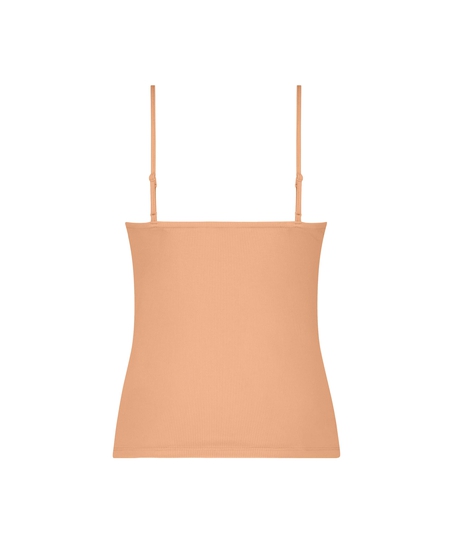 Cami Rib Lace  Top, Pink