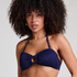 Cozumel Bandeau Bikini Top, Blue