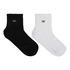 2 Pair Cotton Half Crew Socks, White