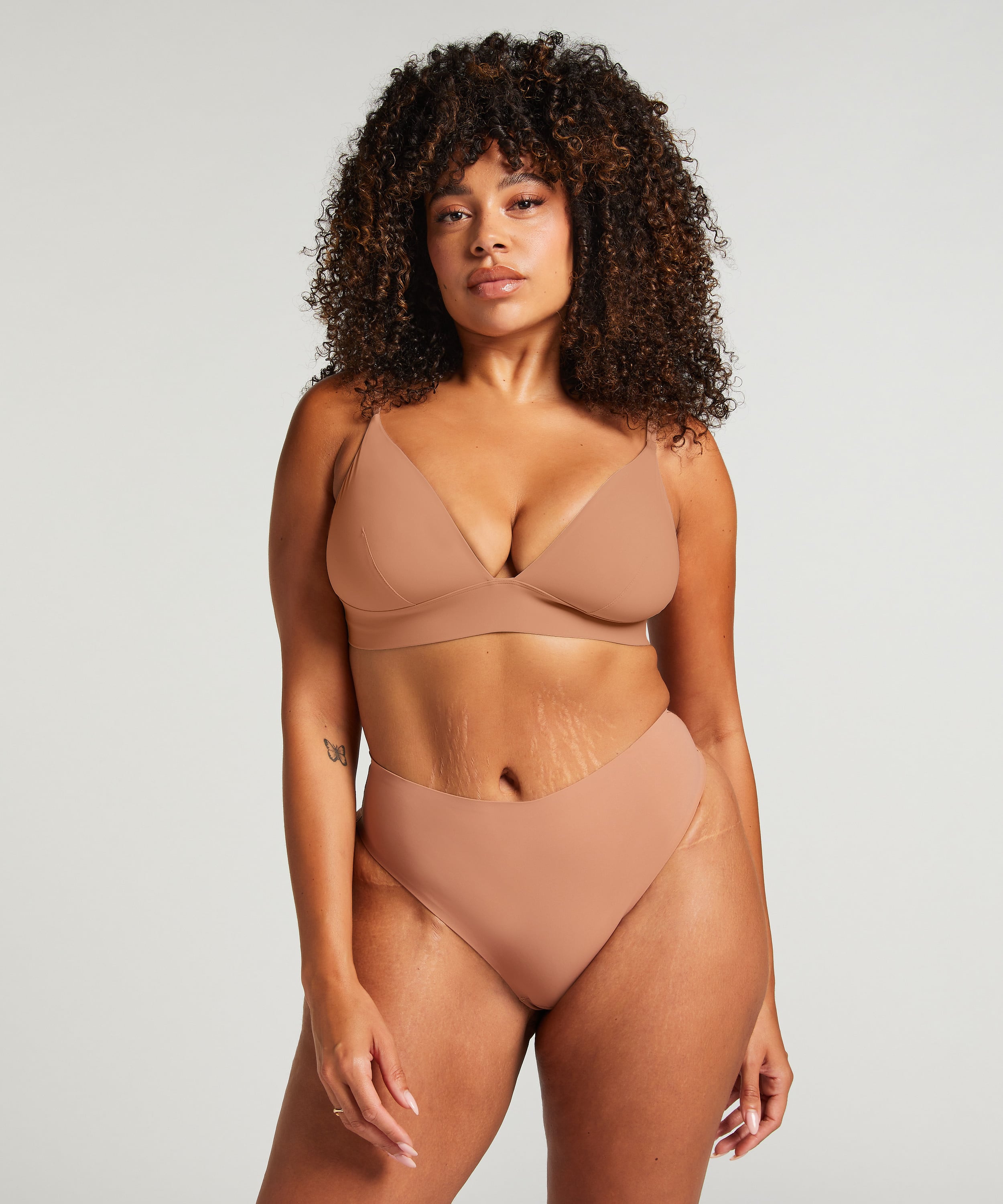 Smooth Thong, Brown, main