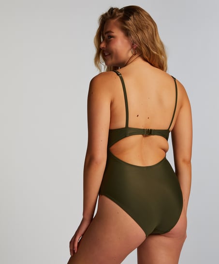 Luxe Shaping Swimsuit, Green