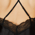 Satin Lace cami top, Black