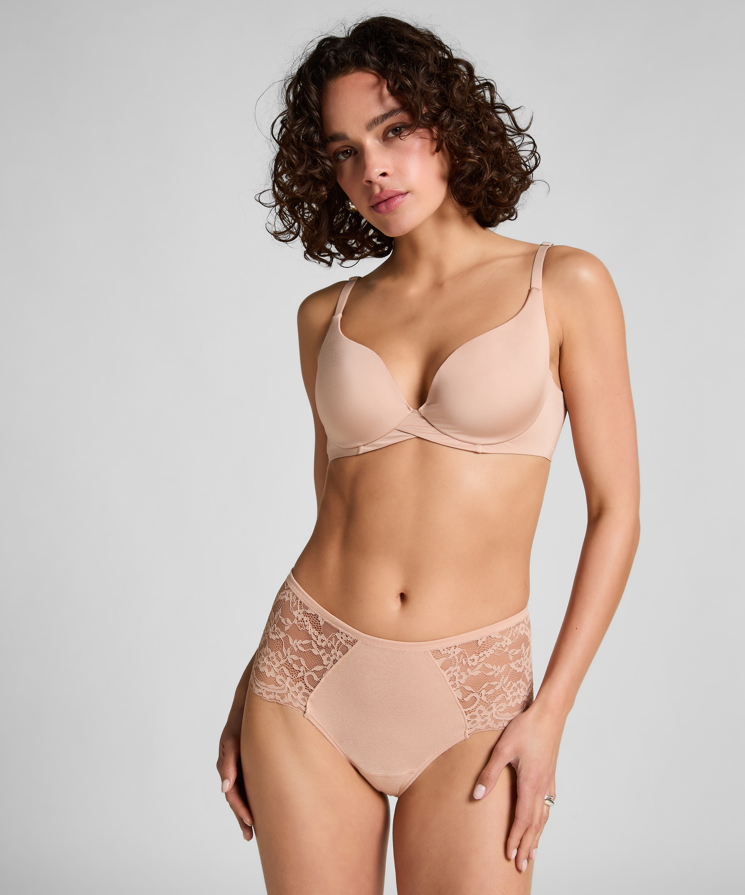 Superslip Midi Lace, Beige, main