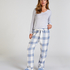 Long-Sleeved Pyjama Top, Gray