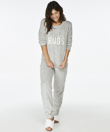 PJ Fleece Fairisle, Gray