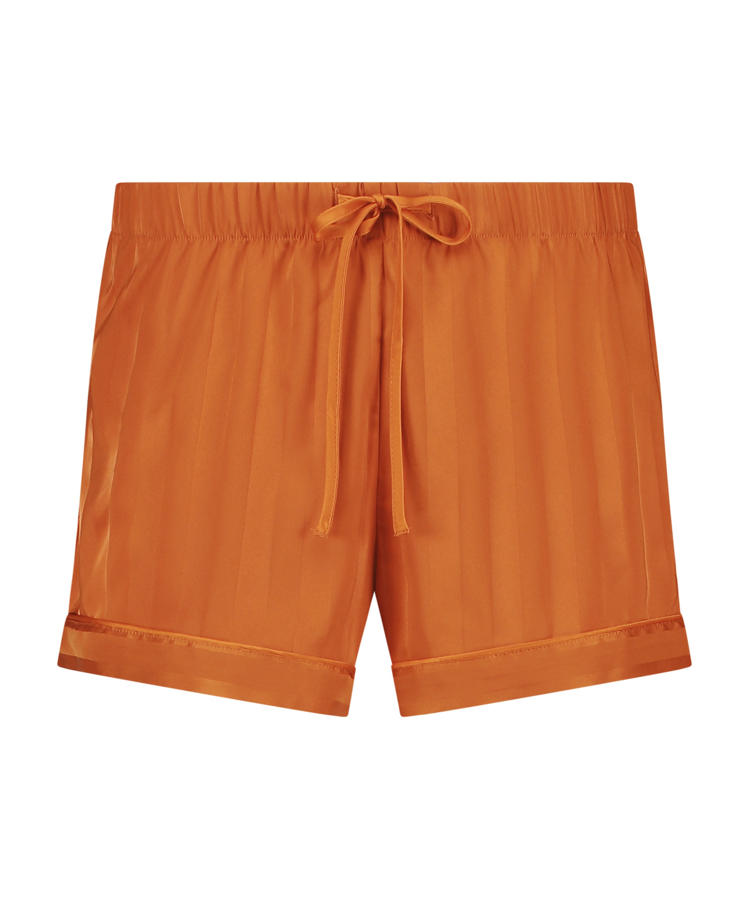 Satin pyjama shorts, Orange, main