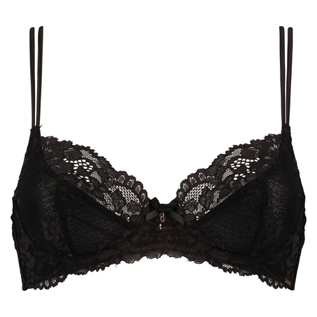 Non-padded underwired bra Jolie, Black
