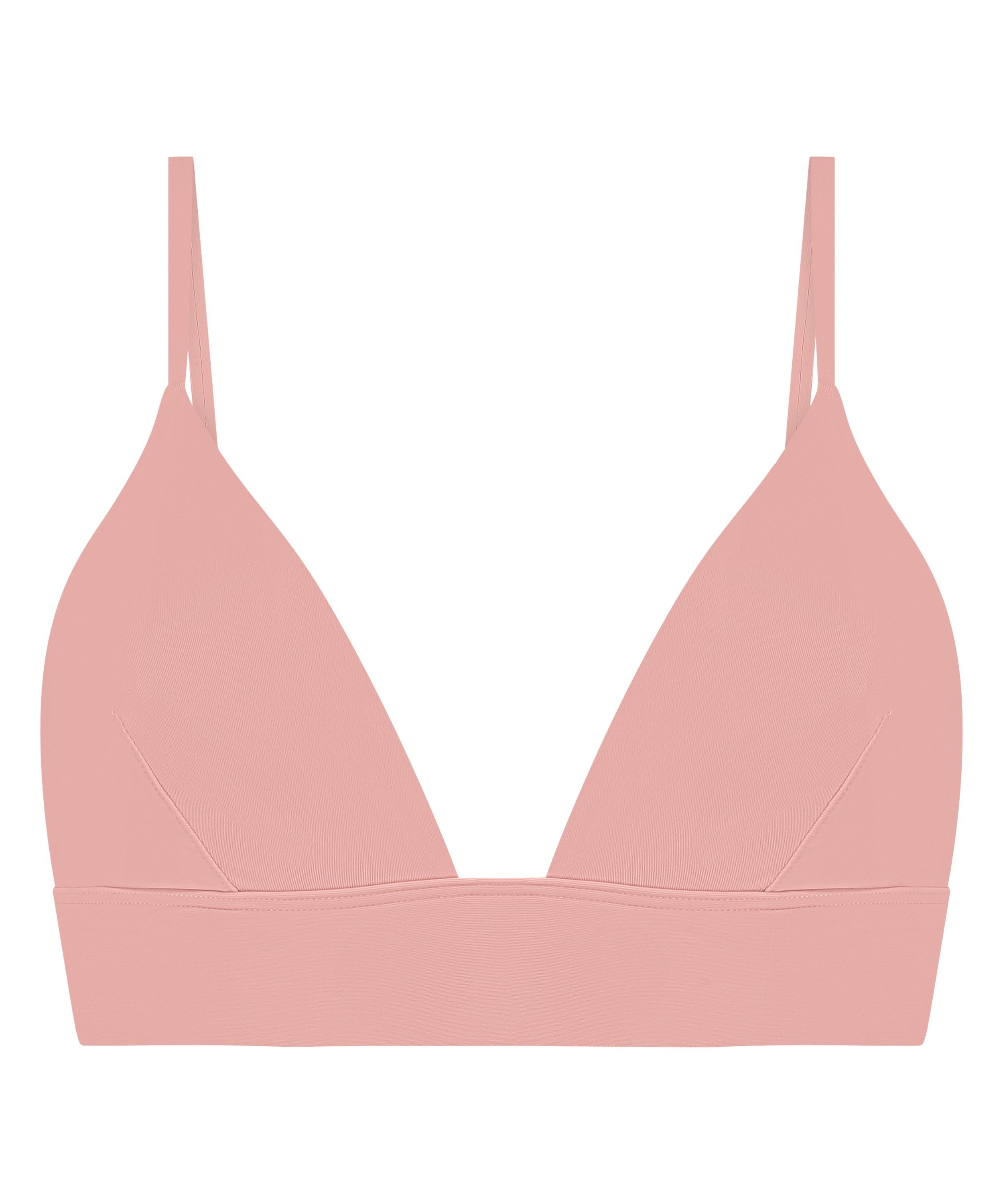 Smooth Triangle Bralette, Pink, main