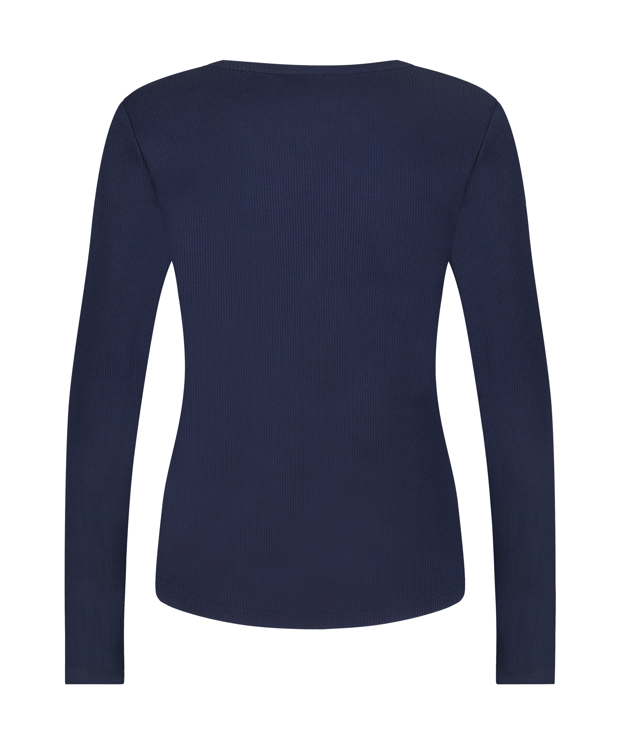 Long-Sleeved Pyjama Top, Blue, main