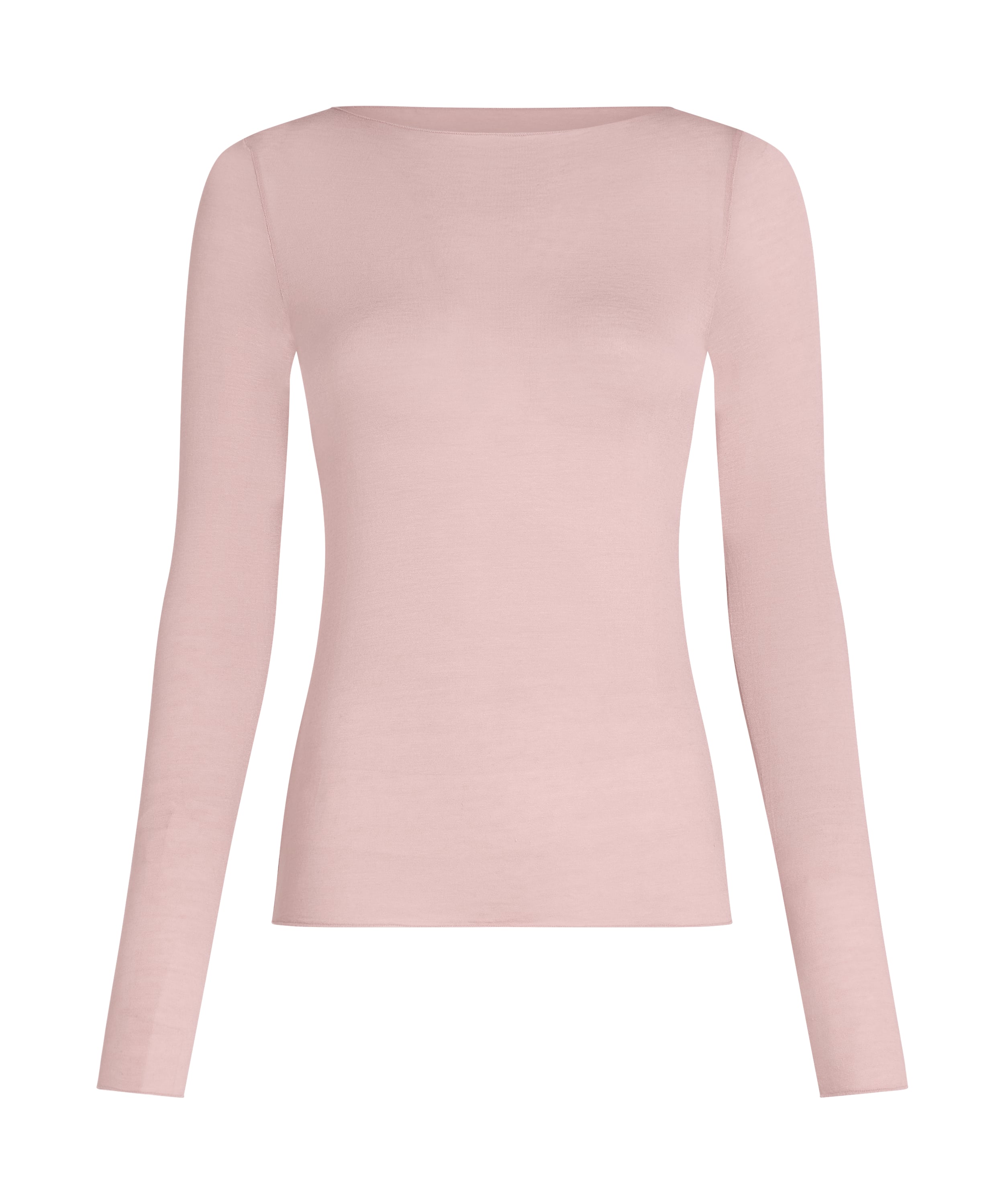 super soft Boatneck Shirt with Cashmere, Pink, main