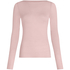 super soft Boatneck Shirt with Cashmere, Pink
