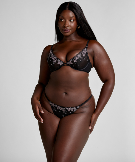 Chloe Non-Padded Underwired Bra, Black