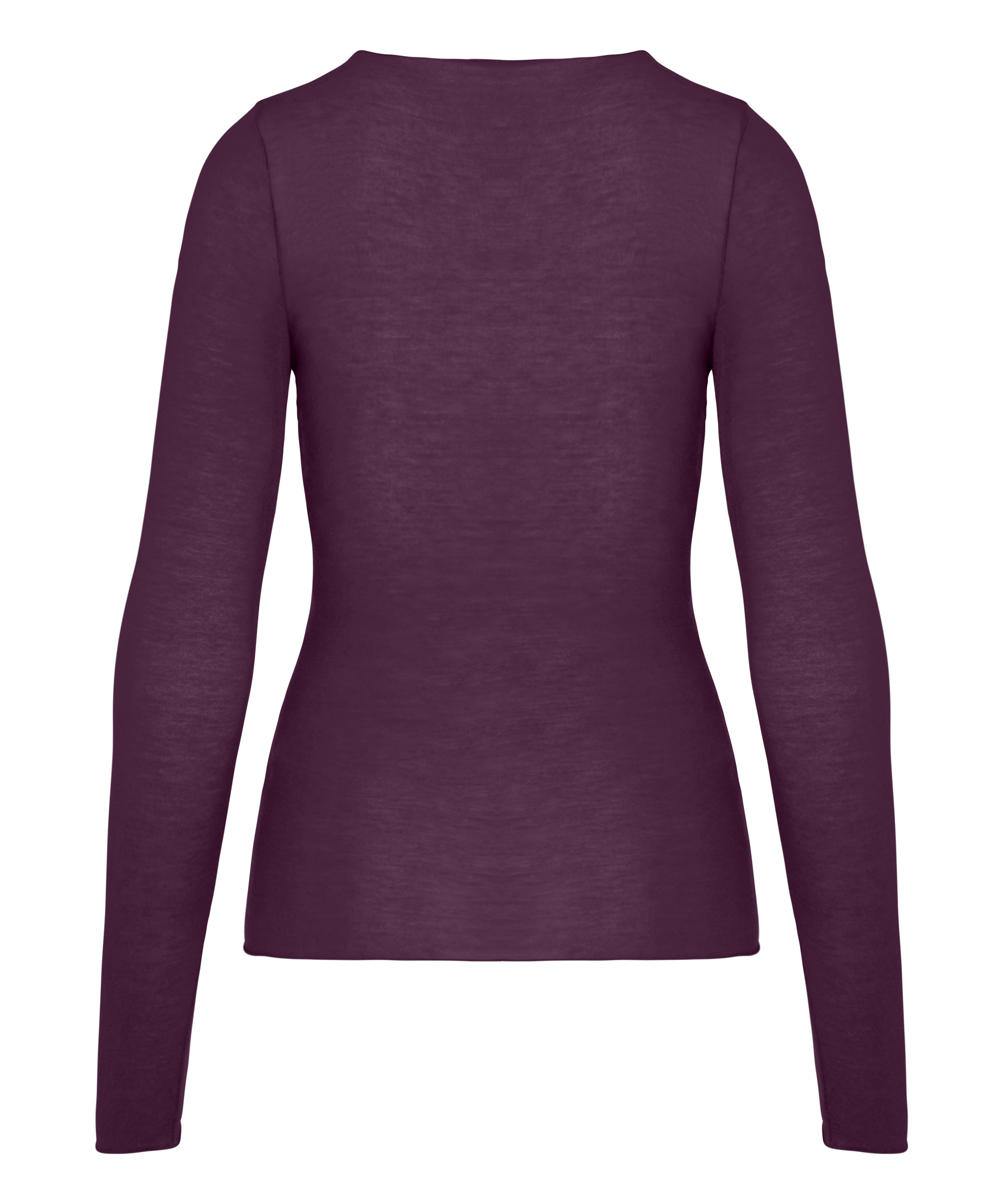 super soft Lace V-Neck shirt with Cashmere, Purple, main