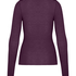super soft Lace V-Neck shirt with Cashmere, Purple