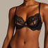Almendra Non-Padded Underwired Bra, Black