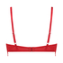 Mariah Padded Underwired Longline Bra, Red