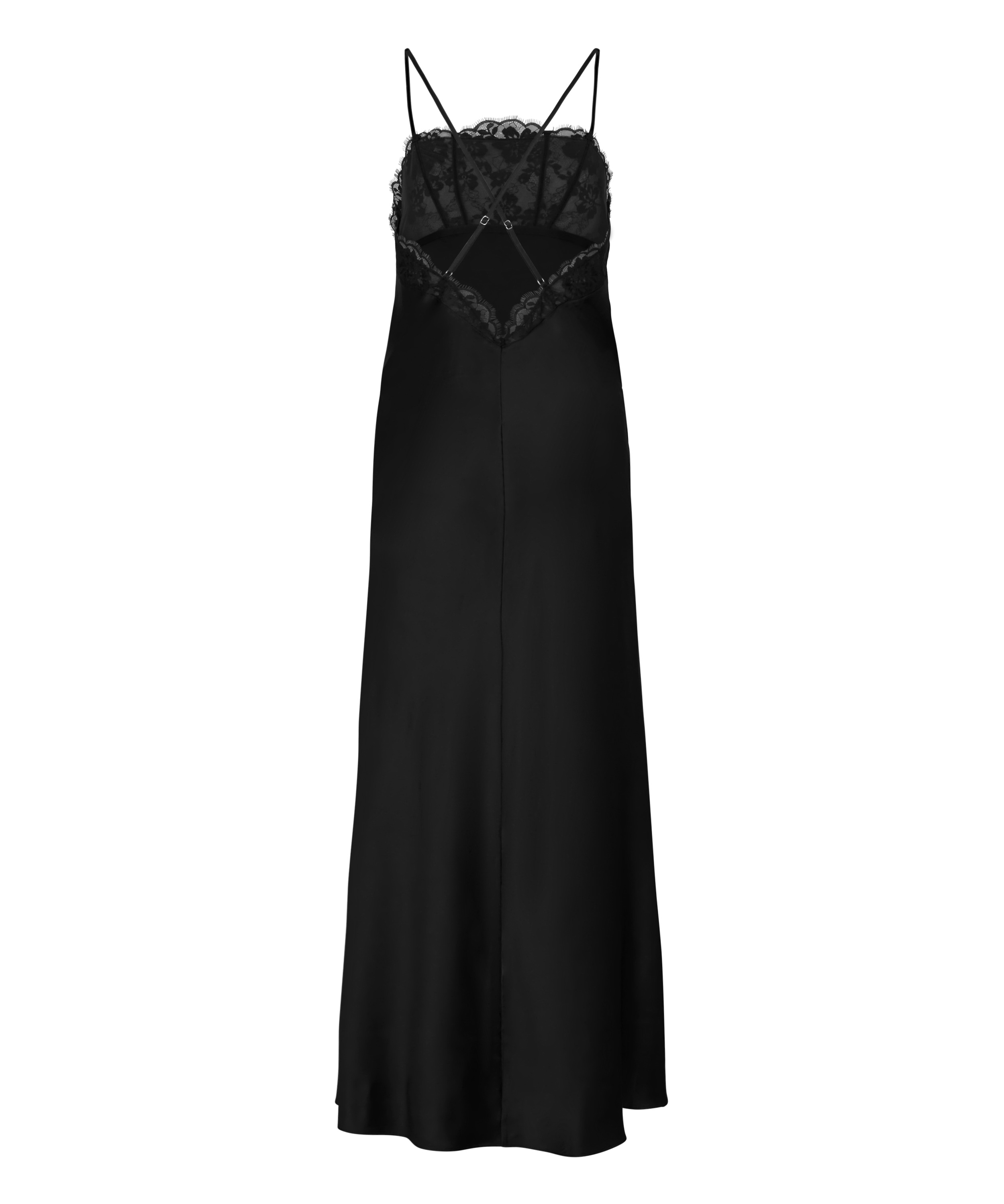 Long Slipdress Lana , Black, main