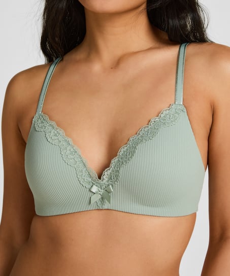 Lola Padded Non-Wired Bra, Green
