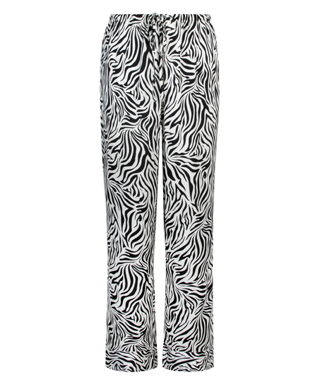 Satin Trousers, White