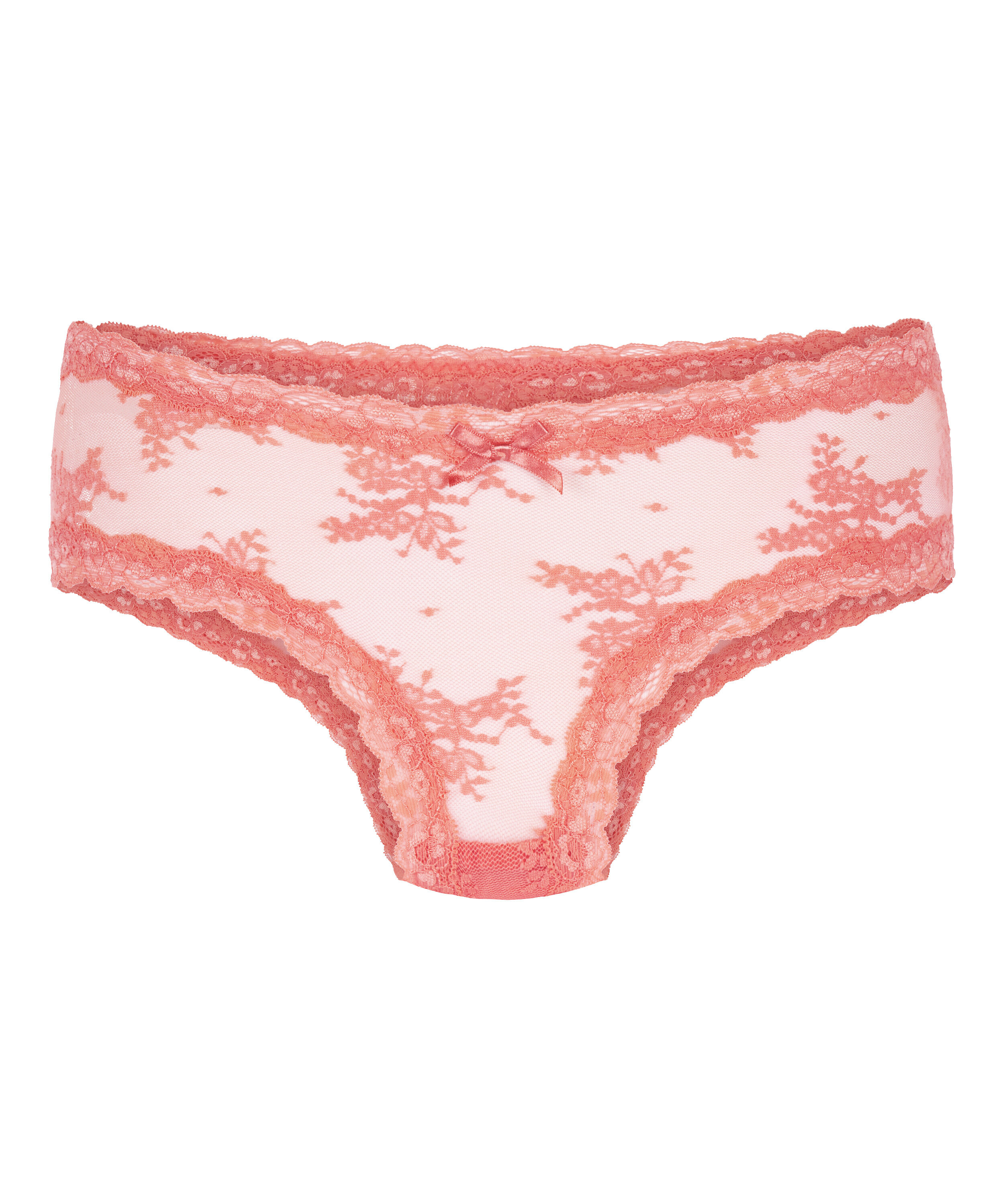 V-shaped Brazilian knickers mesh, Pink