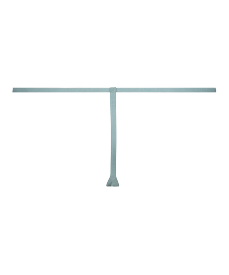 Invisible Stripe Mesh Thong, Gray