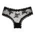 V-shaped Brazilian knickers mesh, Black
