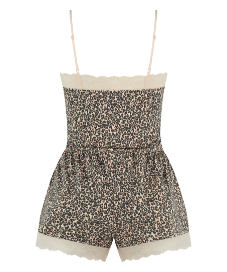 Brushed Rib Lace shorts, Gray