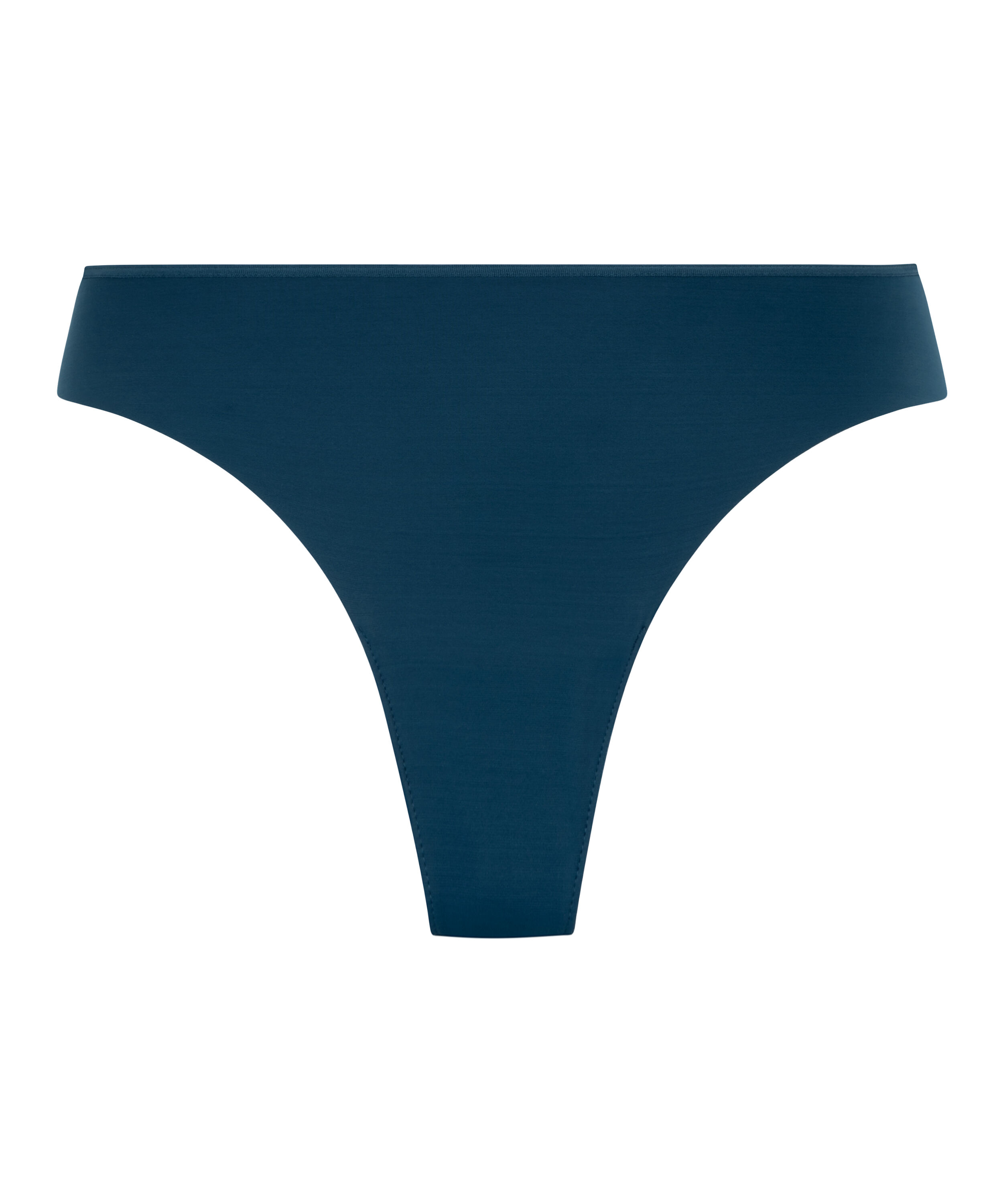 Lace Back Invisible Thong, Blue