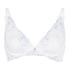 Non-Padded Underwired Longline Bra Peonie, White